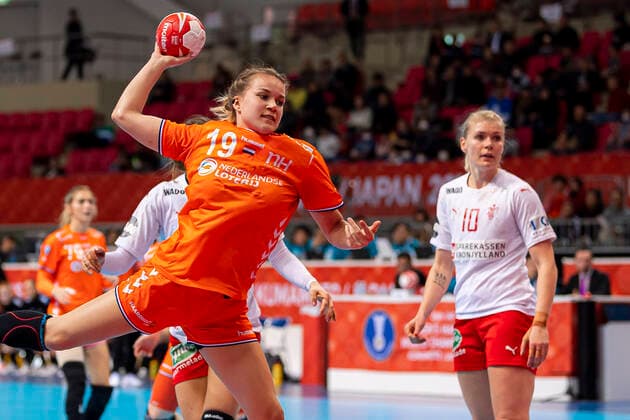 Handball, Women WM 2019, Main Round, Group 1, 7 Matchday , Denmark Netherlands Merel Freriks Netherlands Kumamoto Aqua Dome Kumamoto Japan