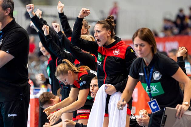 Handball, Women WM 2019, Main Round, Group 1, 7 Matchday , Germany Serbia Emily Boelk Bölk Germany Thueringer HC Jubel Freude Emotion Kumamoto Aqua Dome Kumamoto Japan