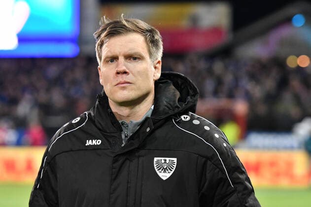 Arne Barez coach Prussia Muenster DFB regulations prohibit any use of photographs as image sequences and or quasi video, GER, Soccer, 3 League, 9 12 2019, SV Meppen Prussia Muenster, Haensch Arena, Meppen Copyright: xWenzelx Eibner-Pressefotox EP_fwl