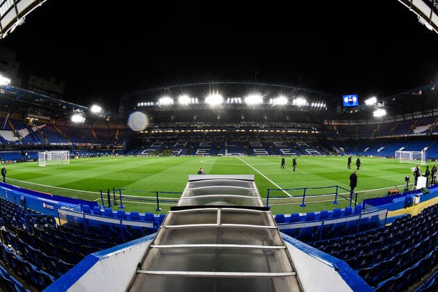 Illustration stade - vue generale Stamford Bridge FOOTBALL : Chelsea FC vs Lille OSC - Champions League - Londres - 10 12 2019 FedericoPestellini Panoramic 