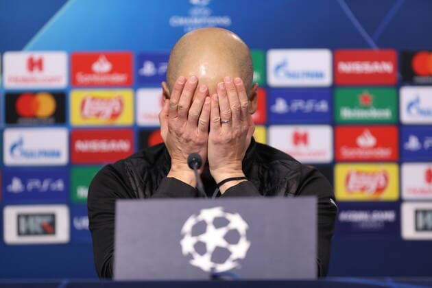Zagreb, 11 12 2019 - Stadion Maksimir, UEFA CHAMPIONS LEAGUE - 2019 20 SEASON, Group C - GNK Dinamo (dark blue) - Manchester City FC (blue) 1:4 Machester City Head coach Josep Pep GUARDIOLA 