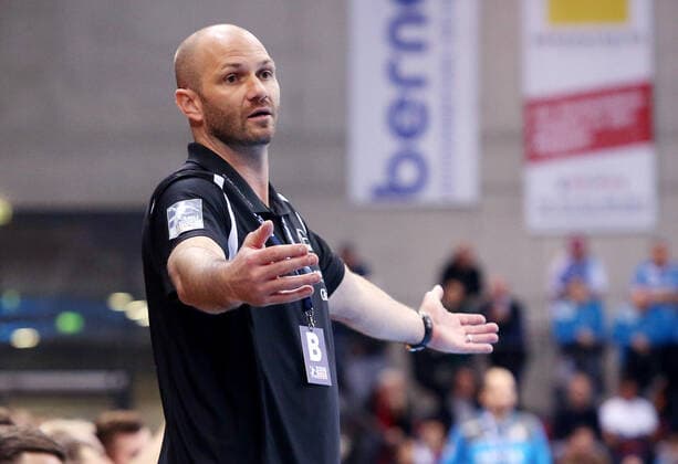 BAU 12 12 2019 Stuttgart Handball TVB 1898 Stuttgart vs. MT Melsungen, Coach Heiko Grimm Melsungen