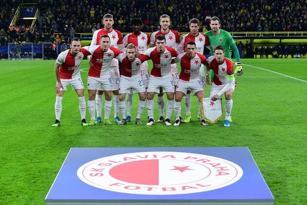 Football Champions League Group Phase 6 Matchday Borussia Dortmund Slavia Prague on 10 12 2019 at Signal Iduna Park in Dortmund Team photo Team photo Slavia Prague Back row v l n r Ladislav Takacs Prague Peter Olayinka Prague Tomas Soucek Prague Lukas Masopust Prague Ondrej Kolar Prague Front row v l n r Vladimir Coufal Prague Jan Boril Prague Petr Sevcik Prague Ondrej Kudela Prague sla7 Milan Skoda Prague DFL Regulations prohibit any use of photographs as image sequences and or quasi video xRx