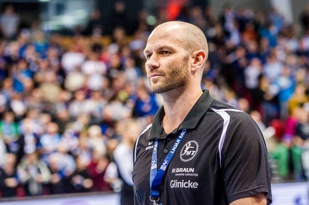 Heiko Grimm, MT Melsungen C1 playing in the Handball Bundesliga, TVB 1898 Stuttgart MT Melsungen Stuttgart 12 12 19 Handball , Stuttgart Baden Wuerttemberg Germany SCHARRena