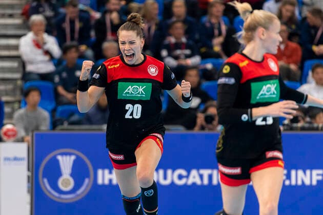 Handball, Women WM 2019, Match for 7th Place, 9th Matchday , Germany Sweden Emily Boelk Bölk Germany Thueringer HC Kumamoto Park Dome Kumamoto Japan