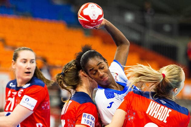 191213 Alexandrina Cabral Barbosa of Spain in action during the Women s World Handball Championship semifinal between Norway and Spain on December 13, 2019 in Kumamoto Photo Daniel Stiller Bildbyran kod DS 59429 bbeng dam women handball handboll world handball championship 2019 handball norway norge vm spain spanien,  Copyright: DANIELxSTILLER BB191213DS087