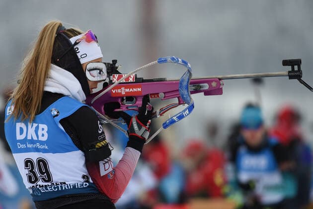 Bilder des Jahres 2019, Sport 12 Dezember Sport Bilder des Tages BIATHLON - TANDREVOLD Ingrid Landmark (NOR) beim IBU World Cup Biathlon Hochfilzen Sprint der Damen am 12.12.2019, Österreich, Tirol Hochfilzen Biathlon Stadion Tirol Österreich *** BIATHLON TANDREVOLD Ingrid Landmark NOR at the IBU World Cup Biathlon Hochfilzen Sprint of the women on 12 12 2019, Austria, Tirol Hochfilzen Biathlon Stadium Tirol Austria