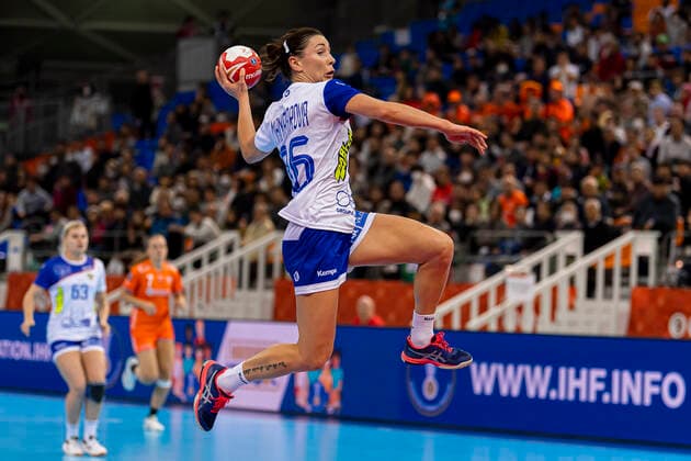 Handball, Womens World Cup 2019, Semifinals, Russia Netherlands Iuliia Managarova Russia Kumamoto Park Dome Kumamoto Japan