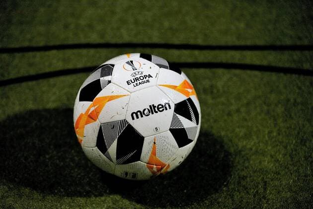 12 12 2019 Frankfurt am Main, Commerzbankarnea Season 2019 2020, UEFA Europa League Group Phase, Eintracht Frankfurt SGE Vitoria Guimaraes Symbol image UEFA Europa League Match ball emspor, DFL regulations prohibit any use of photographs as image sequences and or quasi video