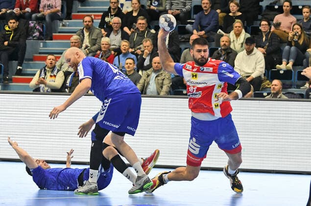 91 Marko Racic 91 ThSV Eisenach wins out, , VfL Gummersbach ThSV Eisenach, Men, 2 League, Liqui Moly Handball Bundesliga, 16 Matchday, 14 12 2019, VfL Gummersbach ThSV Eisenach, Handball, Liqui Moly 2 Handball Bundesliga, Men, 2019 Season 20 Gummersbach Copyright: xAugstx xEibner-Pressefotox EP_jat