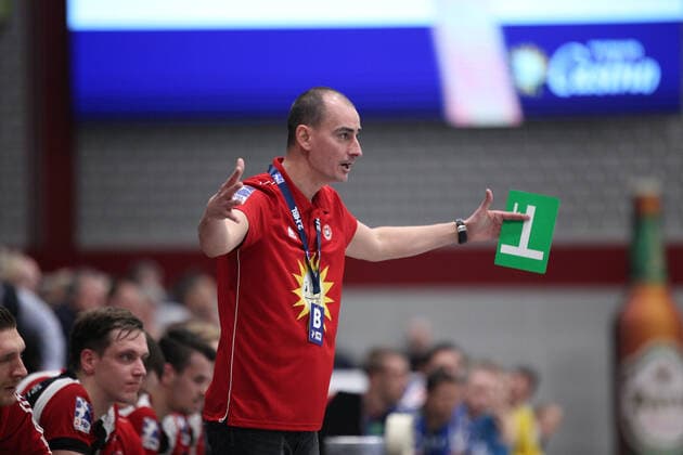 Emir Kurtagic Trainer TuS N Luebbecke GER, Handball, 2 Bundesliga, TuS N Luebbecke against Handball Sports Club Hamburg, 14 12 2019 Luebbecke Copyright: xStrohdiekx Eibner-Pressefotox EP_jsk