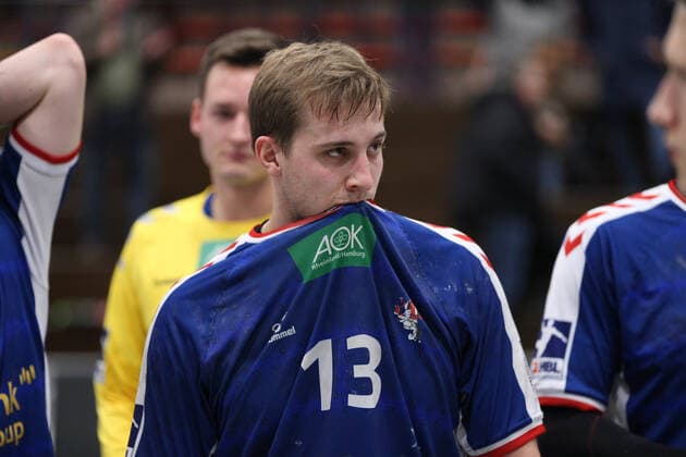 Niklas Weller Handball Sport Verein Hamburg 13 GER, Handball, 2 Bundesliga, TuS N Luebbecke vs Handball Sport Verein Hamburg, 14 12 2019 Luebbecke Copyright: xStrohdiekx Eibner-Pressefotox EP_jsk