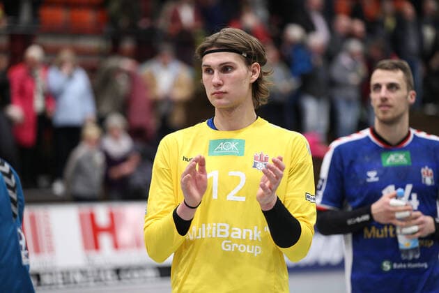 Marcel Kokoszka Handball Sport Verein Hamburg 12 GER, Handball, 2 Bundesliga, TuS N Luebbecke vs Handball Sport Verein Hamburg, 14 12 2019 Luebbecke Copyright: xStrohdiekx Eibner-Pressefotox EP_jsk