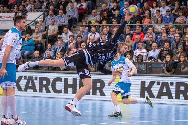 Hendrik Pekeler THW Kiel Germany, Stuttgart, 15 12 2019, Haba, Bundesliga TVB 1898 Stuttgart vs. THW Kiel, Porsche Arena