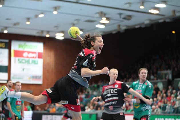 Johannes Sellin HC Erlangen 5 GER, Handball, 1 Bundesliga, TSV GWD Minden against HC Erlangen, 15 12 2019 Minden Copyright: xStrohdiekx Eibner-Pressefotox EP_jsk