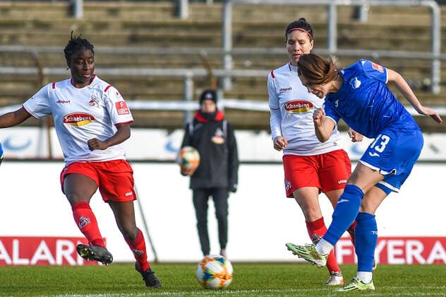 v li Eunice Beckmann Köln, 11 , Isabella Hartig TSG, 13 , duel, duel, duel, tackle, tackling, dynamics, action, action, 15 12 2019, Köln Deutschland , football, flyer alarm womens Bundesliga, 1 FC Köln TSG Hoffenheim, DFB DFL REGULATIONS PROHIBIT ANY USE OF PHOTOGRAPHS AS IMAGE SEQUENCES AND OR QUASI VIDEO xmhx