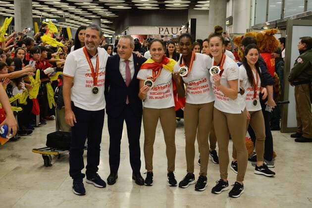 During the arrival of the Spanish Handball team, after obtaining a silver medal in the World Cup, Madrid December 16, 2019 Cordon Press  xJOAQUINxCORCHEROxARCOSx xFUTBOLx19 20x