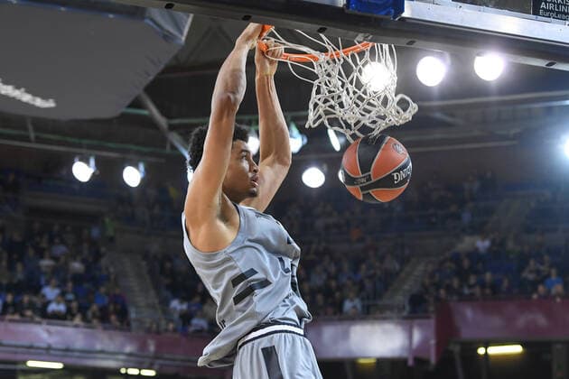 FC Barcelone vs ASVEL- Euroleague 17 12 2019 Theo Maledon BASKET BALL : FC Barcelone Vs ASVEL - Euroleague - 17 12 2019 PacoLargo Panoramic 
