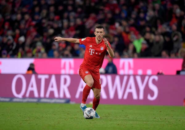14 12 2019, Football 1 Bundesliga 2019 2020, 15 Matchday, FC Bayern München SV Werder Bremen, in the Allianz Arena Munich Ivan Perisic FC Bayern München am Ball DFL and DFB regulations prohibit any use of photographs as image sequences and or quasi video