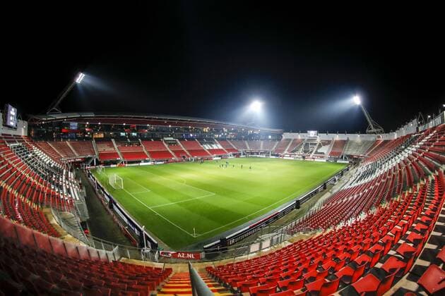 ALKMAAR , 18-12-2019 , AFAS Stadion , Dutch football , KNVB Beker , season 2019 2020. Stadium overview before the match AZ vs Groene Ster AZ - Groene Ster  x5861074x Copyright: