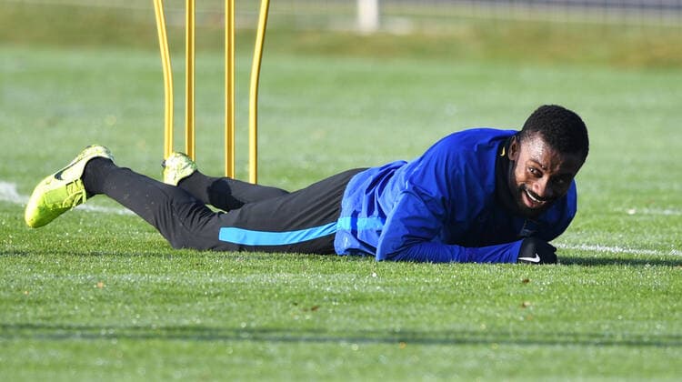Football, men, season 2019 2020, 1 Bundesliga, Hertha BSC, training, Salomon Kalou Hertha BSC , 19 12 2019, Copyright: xMatthiasxKochx
