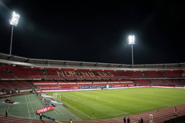The Nuremberg Max Morlock Stadium about 90 minutes before kick-off 1 FC Nürnberg SG Dynamo Dresden Football 2 League Season 2019 2020 18 Matchday Max Morlock Stadium Nuremberg 20 December 2019