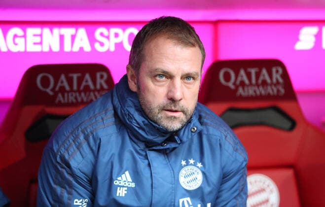 Bayern vs VfL, 1 BL Munich, 21 12 2019, FUSBALL FC Bayern Munich vs VfL Wolfsburg, 1 BL, Season 2019 20 Allianz Arena Picture shows coach Hans Dieter Flick FC Bayern Munich DFL REGULATIONS PROHIBIT ANY USE OF PHOTOGRAPHS AS IMAGE SEQUENCES AND OR QUASI VIDEO Munich