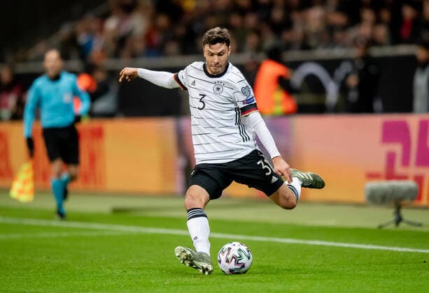 19 November 2019 Frankfurt, Commerzbank Arena European Football Championship Qualification Germany Northern Ireland Germany Jonas Hector on the ball