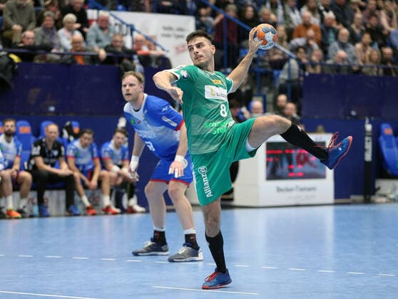 Lucas Krzikalla SC DHfK Leipzig 8 GER, Handball, 1 Bundesliga, TBV Lemgo Lippe vs SC DHfK Leipzig, 21 12 2019 Lemgo Copyright: xStrohdiekx Eibner-Pressefotox EP_jsk