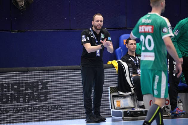 Andre Haber Coach SC DHfK Leipzig GER, Handball, 1 Bundesliga, TBV Lemgo Lippe against SC DHfK Leipzig, 21 12 2019 Lemgo Copyright: xStrohdiekx Eibner-Pressefotox EP_jsk