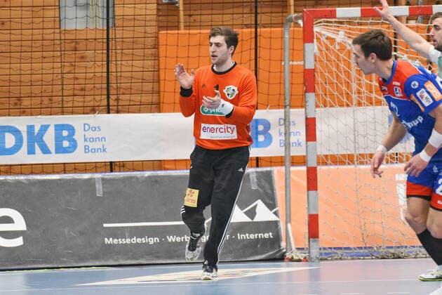 Domenico Ebner TSV Hannover Burgdorf 1 in goal Handball, Men, DKB , LIQUI MOLY Handball Bundesliga, 22 12 2019, Photo TBaur Eibner HBW Balingen Weilstetten vs TSV Hannover Burgdorf Balingen Copyright: xBaur xEibner-Pressefotox EP_Toba