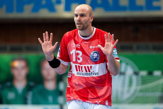 Minden, Germany 22 12 2019 1 Handball Bundesliga 2019 2020 GWD Minden vs. Bergischer HC Kristian Nippes Bergischer HC Minden North Rhine Westphalia Germany Kampa Halle
