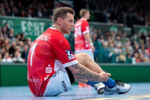 Minden, Germany 22 12 2019 1 Handball Bundesliga 2019 2020 GWD Minden vs Bergischer HC Arnor Thor Gunnarsson Bergischer HC Minden North Rhine-Westphalia Germany Kampa Halle