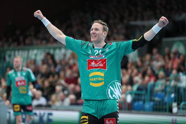 Magnus Gullerud TSV GWD Minden 21 GER, Handball, 1 Bundesliga, TSV GWD Minden vs. Bergischer HC, 22 12 2019 Minden Copyright: xStrohdiekx Eibner-Pressefotox EP_jsk