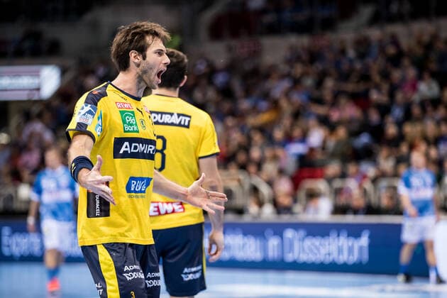 1 Handball Bundesliga Bergischer HC Rhein Neckar Loewen 26 12 2019 Uwe Gensheimer 3, Rhein Neckar Loewen , 1 Handball Bundesliga, Bergischer HC Rhein Neckar Loewen, ISS Dome, Duesseldorf Copyright: xBEAUTIFULxSPORTS Wunderlx