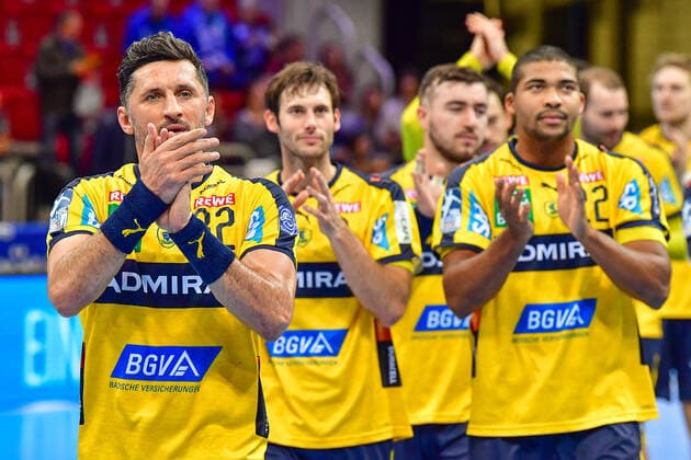 LIQUI MOLY Handball Bundesliga 2019 2020 26 12 2019 Bergischer HC Rhein Neckar Löwen, ISS Dome Düsseldorf Alexander Petersson RNL, 32 Away victory Jubilation Victory Emotions, 26 12 2019, Düsseldorf Germany , Handball, Bundesliga, Bergischer HC Rhein Neckar Löwen xshx