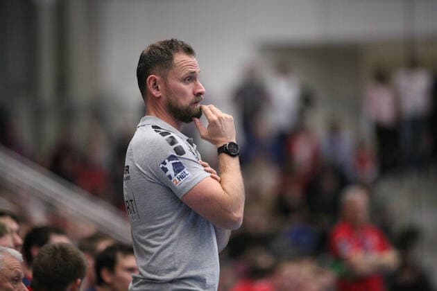 Hannes Jon Jonsson Coach SG BBM Bietigheim GER, Handball, 2 Bundesliga, ASV Hamm Westphalia against SG BBM Bietigheim, 26 12 2019 Hamm Copyright: xStrohdiekx Eibner-Pressefotox EP_jsk