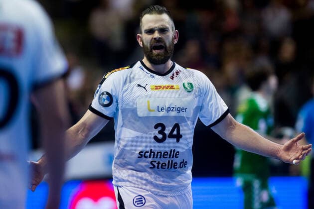 26 12 2019, xfrx, Handball Bundesliga, Fuechse Berlin SC DHfK Leipzig emspor, v l Alen Milosevic SC DHfK Leipzig DFL DFB REGULATIONS PROHIBIT ANY USE OF PHOTOGRAPHS as IMAGE SEQUENCES and or QUASI VIDEO Berlin