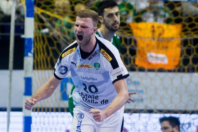 26 12 2019, xfrx, Handball Bundesliga, Fuechse Berlin SC DHfK Leipzig emspor, f l Philipp Weber SC DHfK Leipzig DFL DFB REGULATIONS PROHIBIT ANY USE OF PHOTOGRAPHS as IMAGE SEQUENCES and or QUASI VIDEO Berlin
