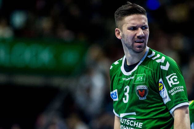 26 12 2019, xfrx, Handball Bundesliga, Fuechse Berlin SC DHfK Leipzig emspor, f l Fabian Wiede Fuechse Berlin DFL DFB REGULATIONS PROHIBIT ANY USE OF PHOTOGRAPHS as IMAGE SEQUENCES and or QUASI VIDEO Berlin