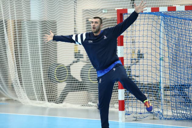 Handball WM, Frankreich Training Yann Genty (France) HANDBALL : Entrainement Equipe de France masculine - Preparation EHF EURO 2020 - 27 12 2019 KevinDomas Panoramic 