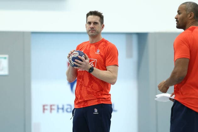 Guillaume Gille (France) HANDBALL : Entrainement Equipe de France masculine - Preparation EHF EURO 2020 - 27 12 2019 KevinDomas Panoramic 