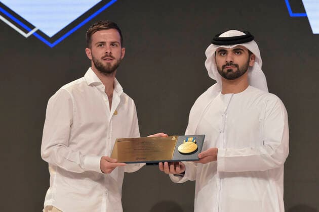 Foto Fabio Ferrari - LaPresse 28 Dicembre 2019 Dubai ( Emirati Arabi ) 14ma edizione di Dubai International Sports Conference -Globe Soccer Award 2019 Nella foto:Cristiano Ronaldo (Juventus &amp; Portugal national team, Nationalteam Star ) photo Fabio Ferrari LaPresse December 28, 2019 Dubai (Unated Arab Emirate) Sport 13th edition of the Dubai International Sports Conference - - Globe Soccer Award 2019 In the pic:Cristiano Ronaldo (Juventus &amp; Portugal National Team Star )  Copyright: xFabioxFerrari LaPresse LaPresse x