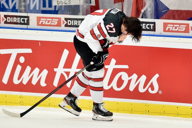 Barrett Hayton of Canada during the 2020 IIHF World Junior Ice hockey, Eishockey Championships Group B match between Russia and Canada in Ostrava, Czech Republic, on December 28, 2019. (CTKxPhoto JaroslavxOzana) CTKPhotoP201912280484701  JAO 12