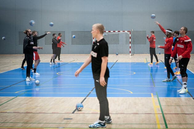 Denmarks mens handball national team train at Idraettens House in Broendby, Monday, December 30, 2019, Broendby Denmark,  Copyright: RitzauxScanpix NielsxChristianxVilmannx COP101 spdk20191230-115843-L