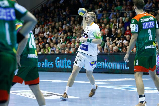 29 12 2019, xtgx, Handball Liqui Moly HBL, SC Magdeburg HSG Wetzlar emspor, v l Anton Lindskog Wetzlar, 66 GETEC Arena