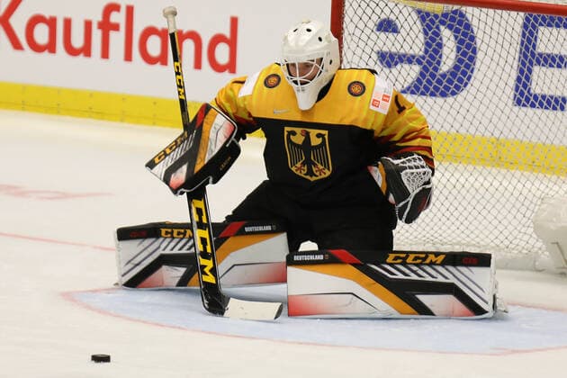 Hendrik Hane (GER) in action during the 2020 IIHF World Junior Ice hockey, Eishockey Championships Group B match between Germany and Canada in Ostrava, Czech Republic, on December 30, 2019. (CTKxPhoto PetrxSznapka) CTKPhotoP201912300469301  SZN 07