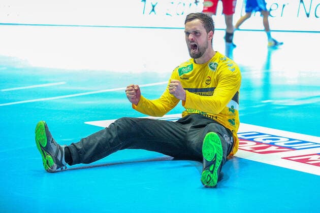 Felix Storbeck ASV Hamm Westphalia 1 GER, Handball, 2 Bundesliga, ASV Hamm Westphalia against VfL Gummersbach, 30 12 2019 Dortmund Copyright: xEibner-Pressefotox EP_JSK