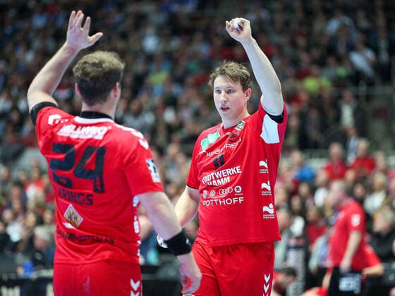 v l Merten Krings ASV Hamm Westfalen 24 , Jakob Schwabe ASV Hamm Westfalen 11 GER, Handball, 2 Bundesliga, ASV Hamm Westfalen against VfL Gummersbach, 30 12 2019 Dortmund Copyright: xEibner-Pressefotox EP_JSK