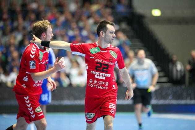 Vyron Papadopoulos ASV Hamm Westfalen 22 GER, Handball, 2 Bundesliga, ASV Hamm Westfalen against VfL Gummersbach, 30 12 2019 Dortmund Copyright: xEibner-Pressefotox EP_JSK